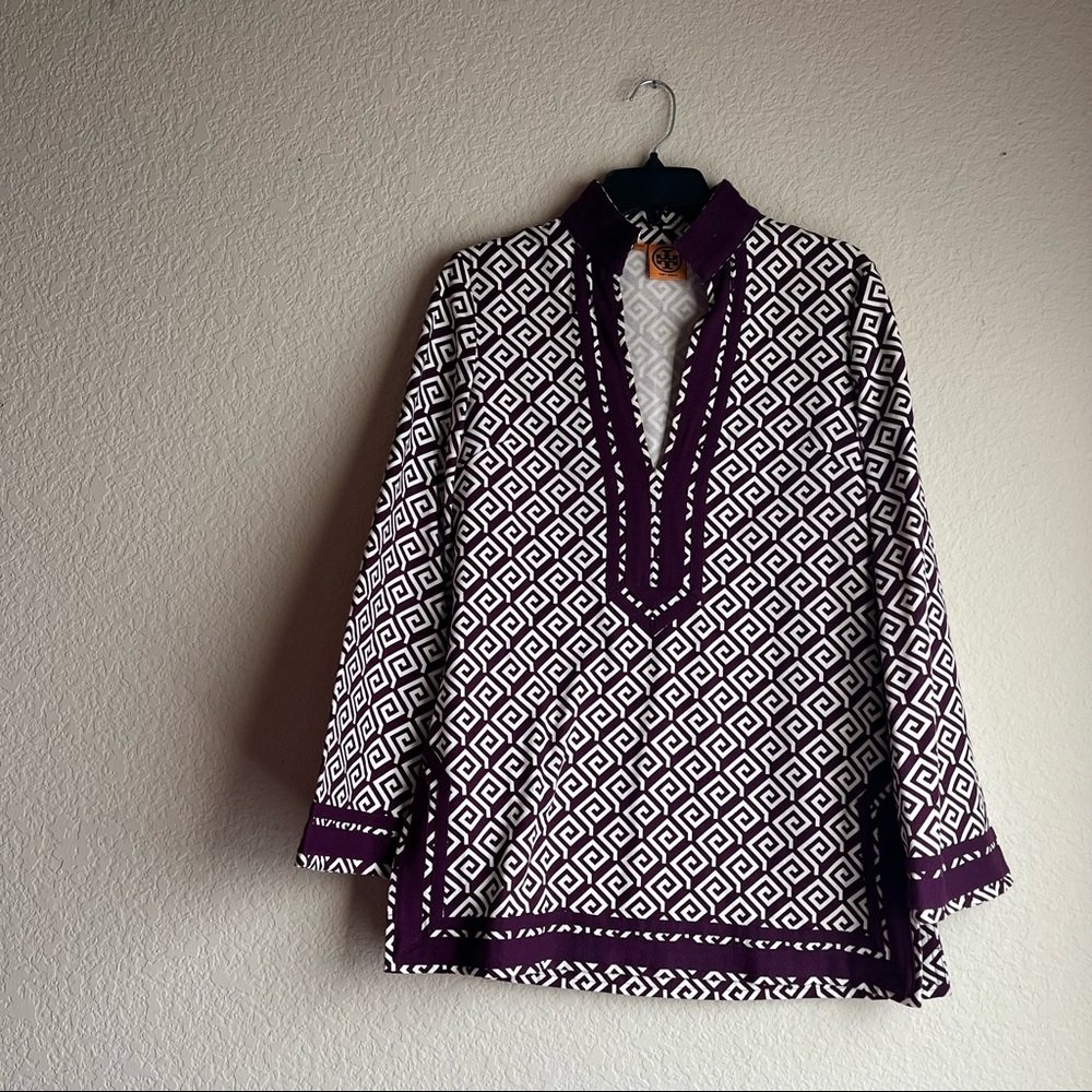 Tory Burch Printed Tunic Size 4